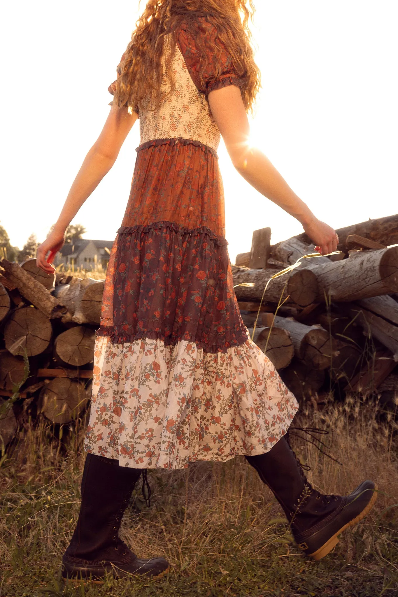 Emily Dress in Fall Floral sold by Ivy City Co product image thumbnail 3