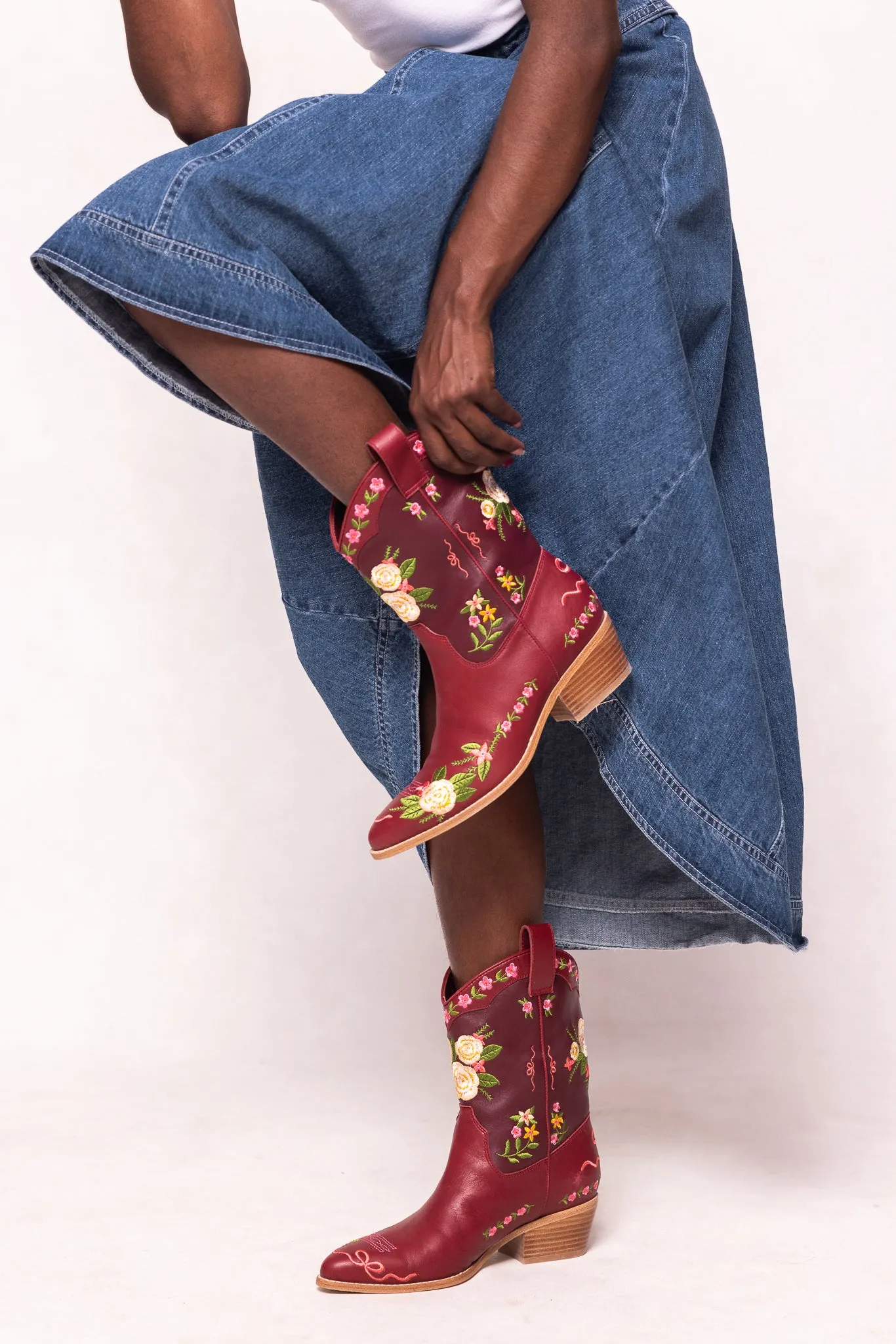 Sierra Bootie in Red sold by Ivy City Co product image thumbnail 3