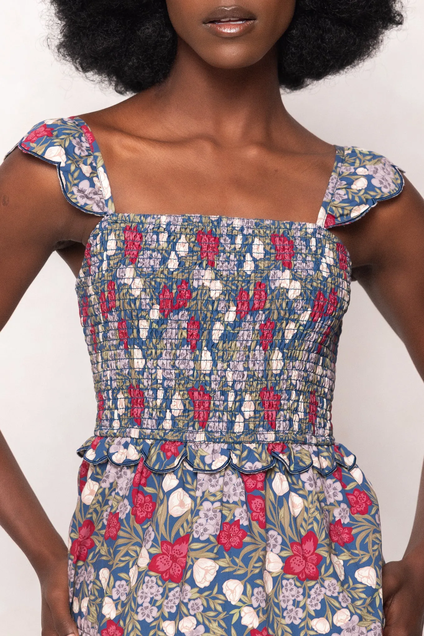 Blossom Dress in Navy Meadow sold by Ivy City Co product image thumbnail 2