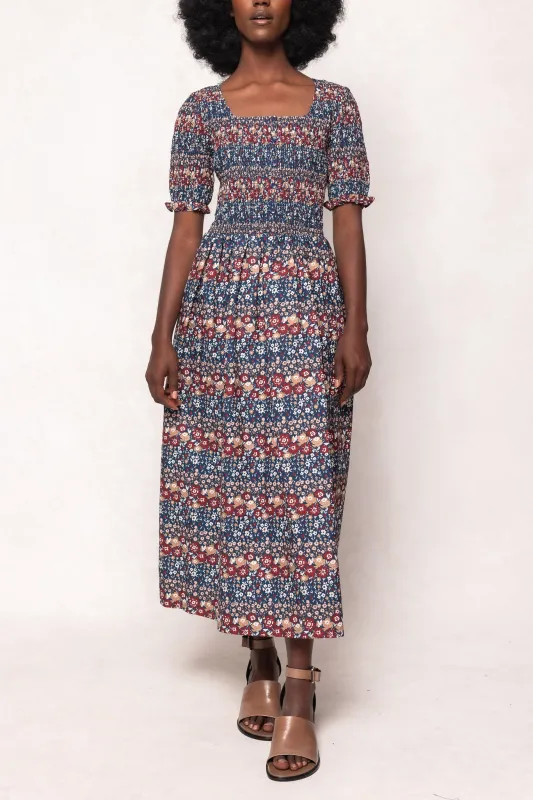 Parker Dress in Dusk Floral Medley sold by Ivy City Co