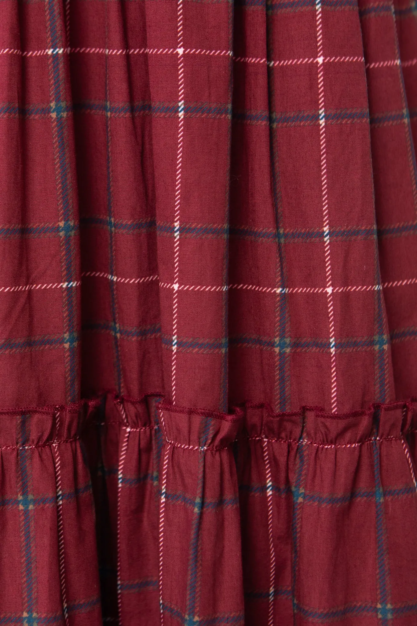 Hattie Dress in Burgundy Plaid sold by Ivy City Co product image thumbnail 4