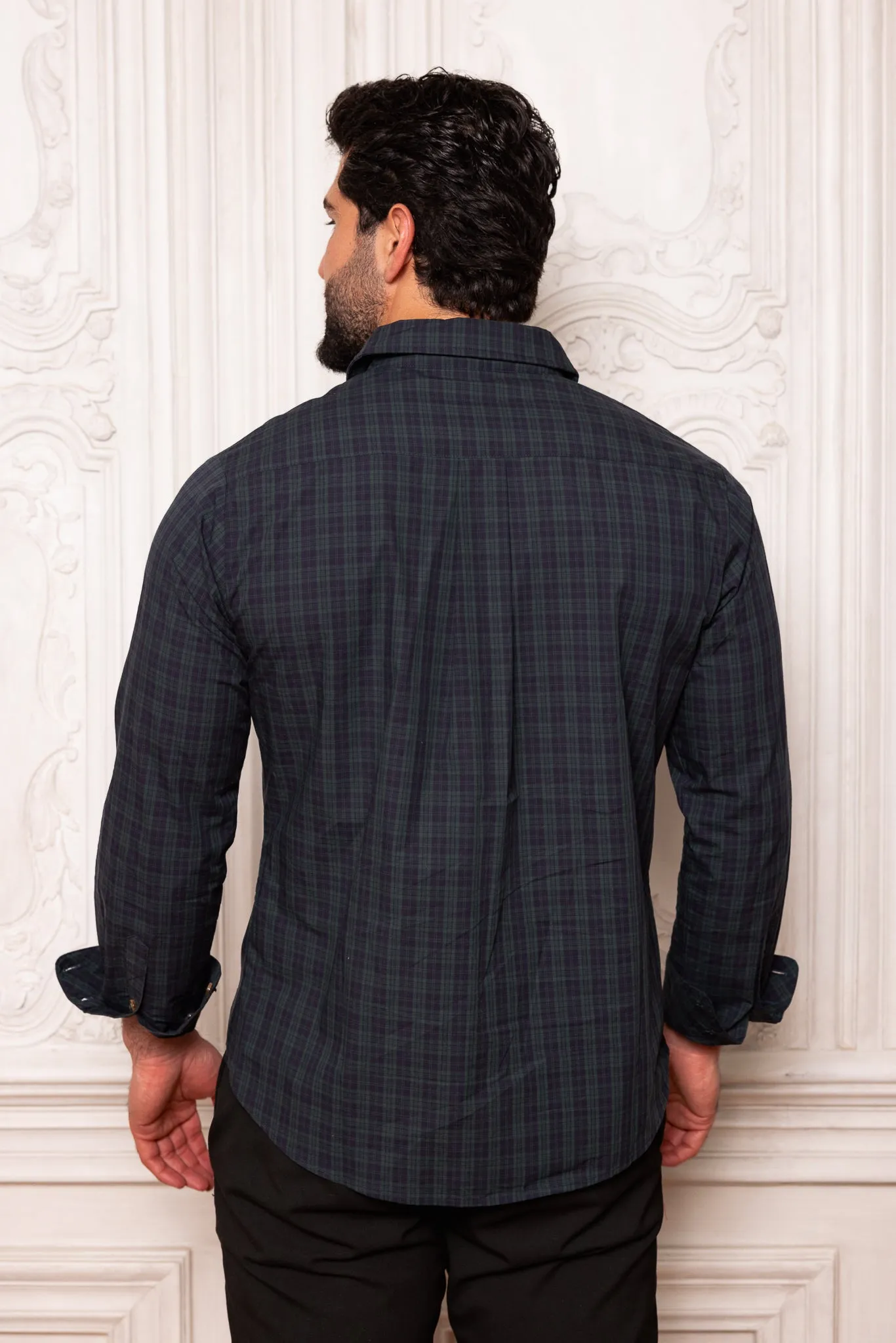 Mens John Shirt in Twilight Pine Plaid sold by Ivy City Co product image thumbnail 5