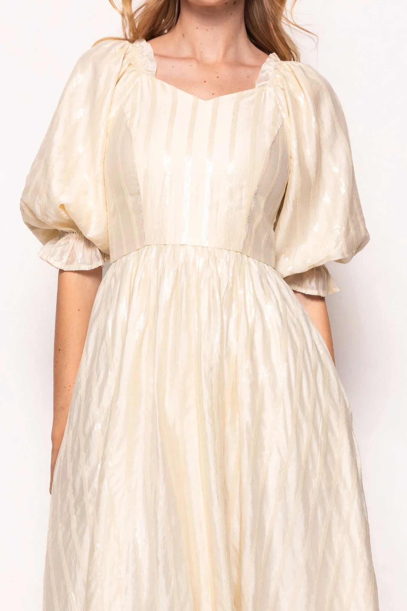 Tindra Dress in Cream Sequin sold by Ivy City Co product image thumbnail 2