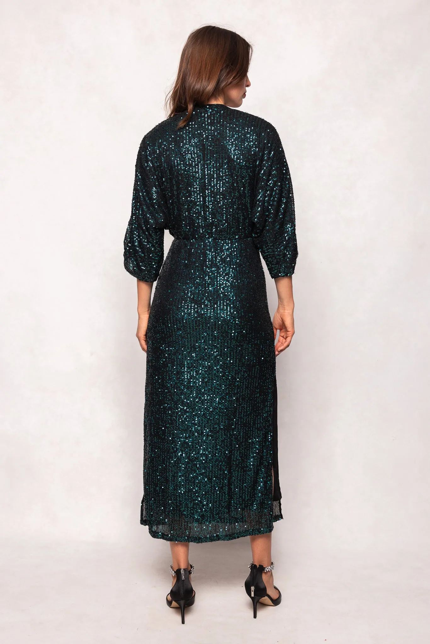 Orion Dress in Green Sequin sold by Ivy City Co product image thumbnail 4
