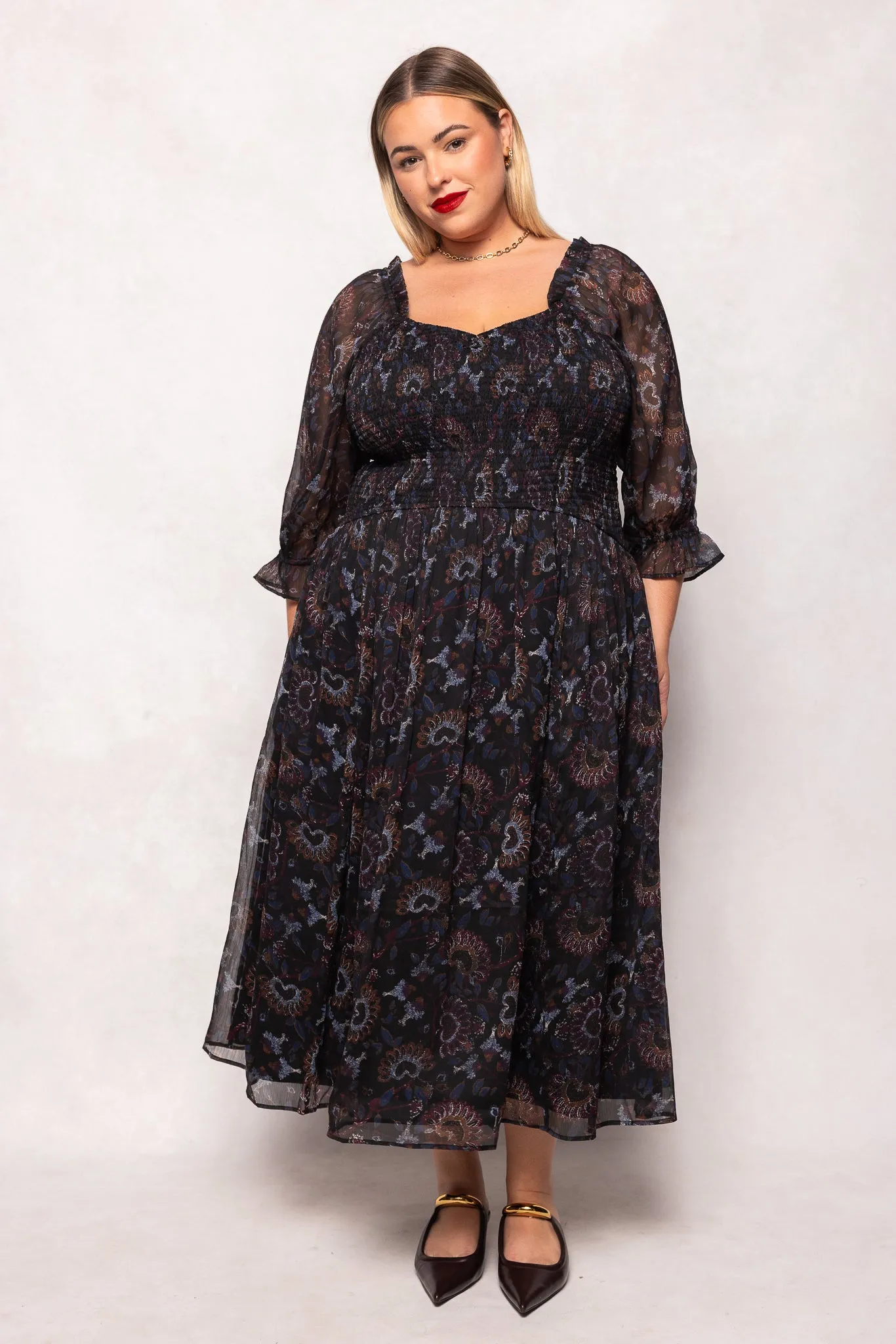 Maddison Dress in Enchanted Floral sold by Ivy City Co product image thumbnail 2