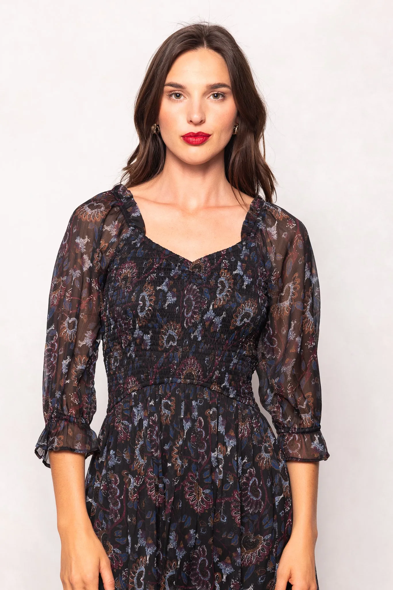 Maddison Dress in Enchanted Floral sold by Ivy City Co product image thumbnail 4