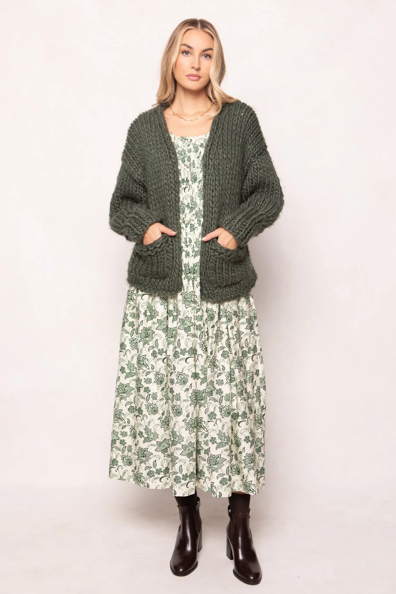 Ines Sweater in Green sold by Ivy City Co