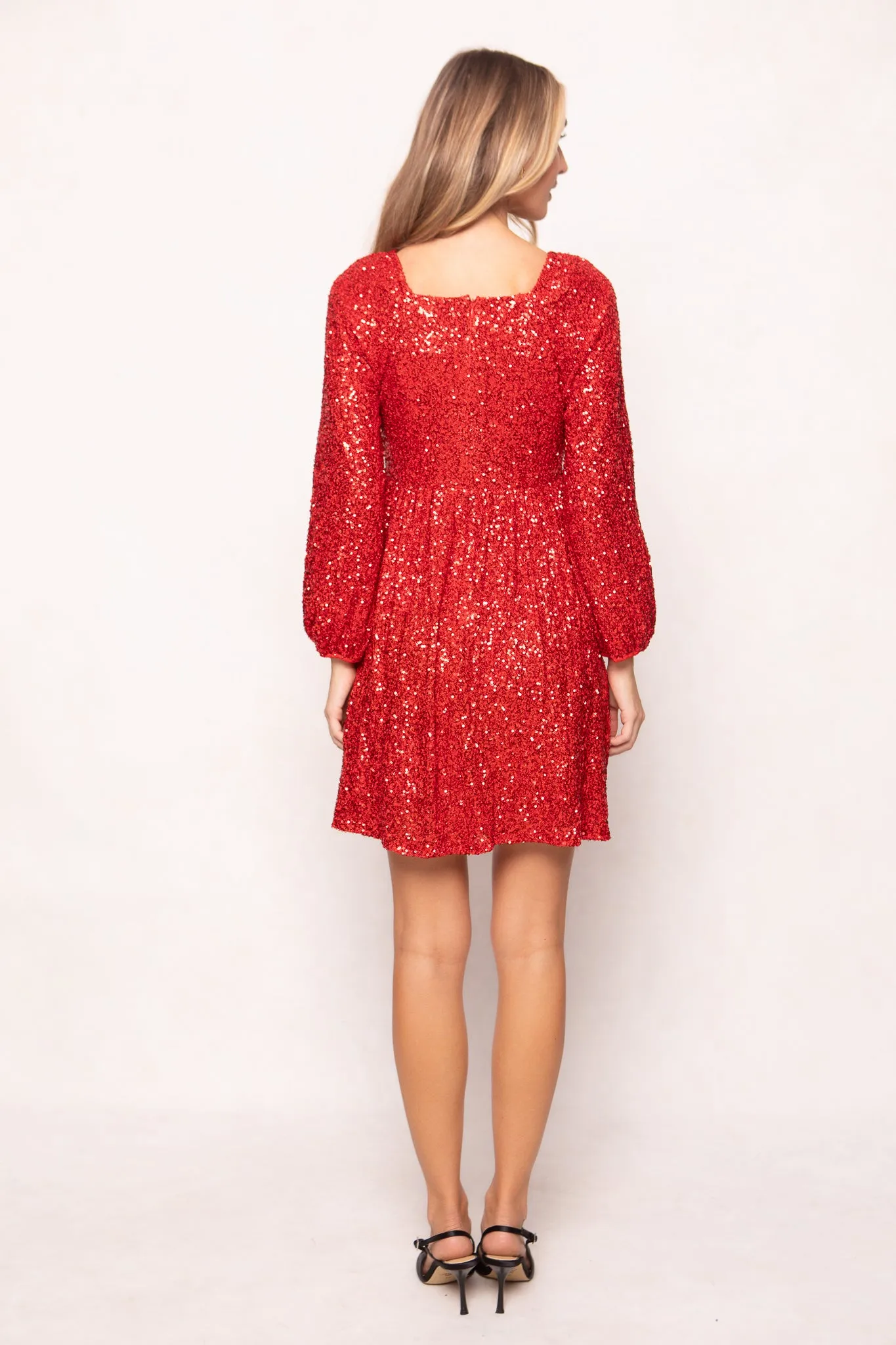 Jewel Dress in Red Sequin sold by Ivy City Co product image thumbnail 5