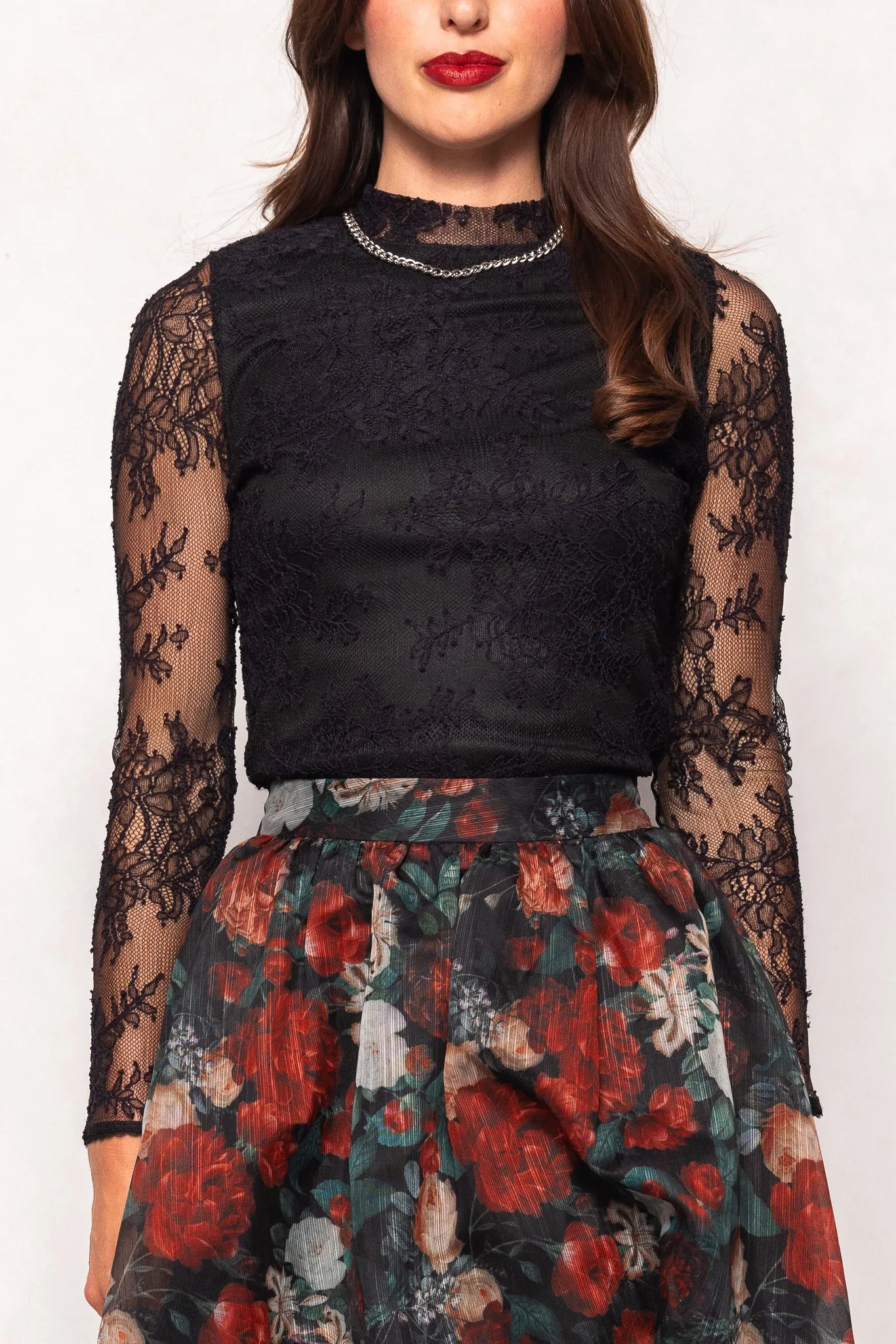 Ashlyn Top in Black Lace sold by Ivy City Co product image thumbnail 3