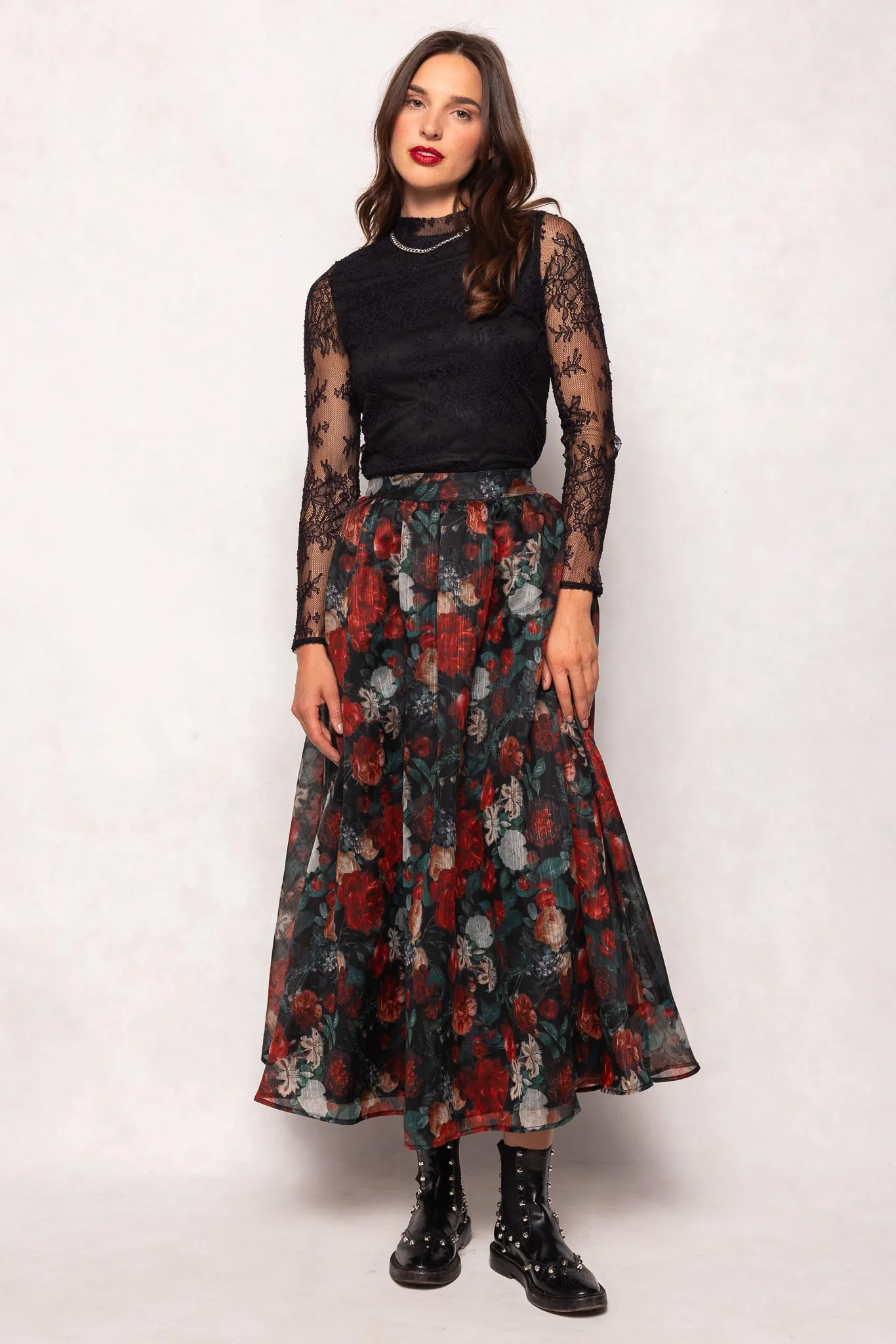 Ashlyn Top in Black Lace sold by Ivy City Co