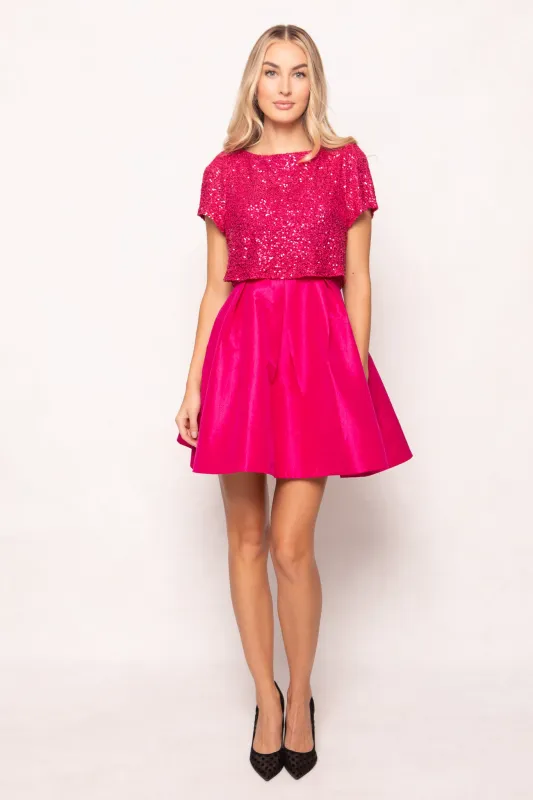Alexis Dress in Fuchsia sold by Ivy City Co