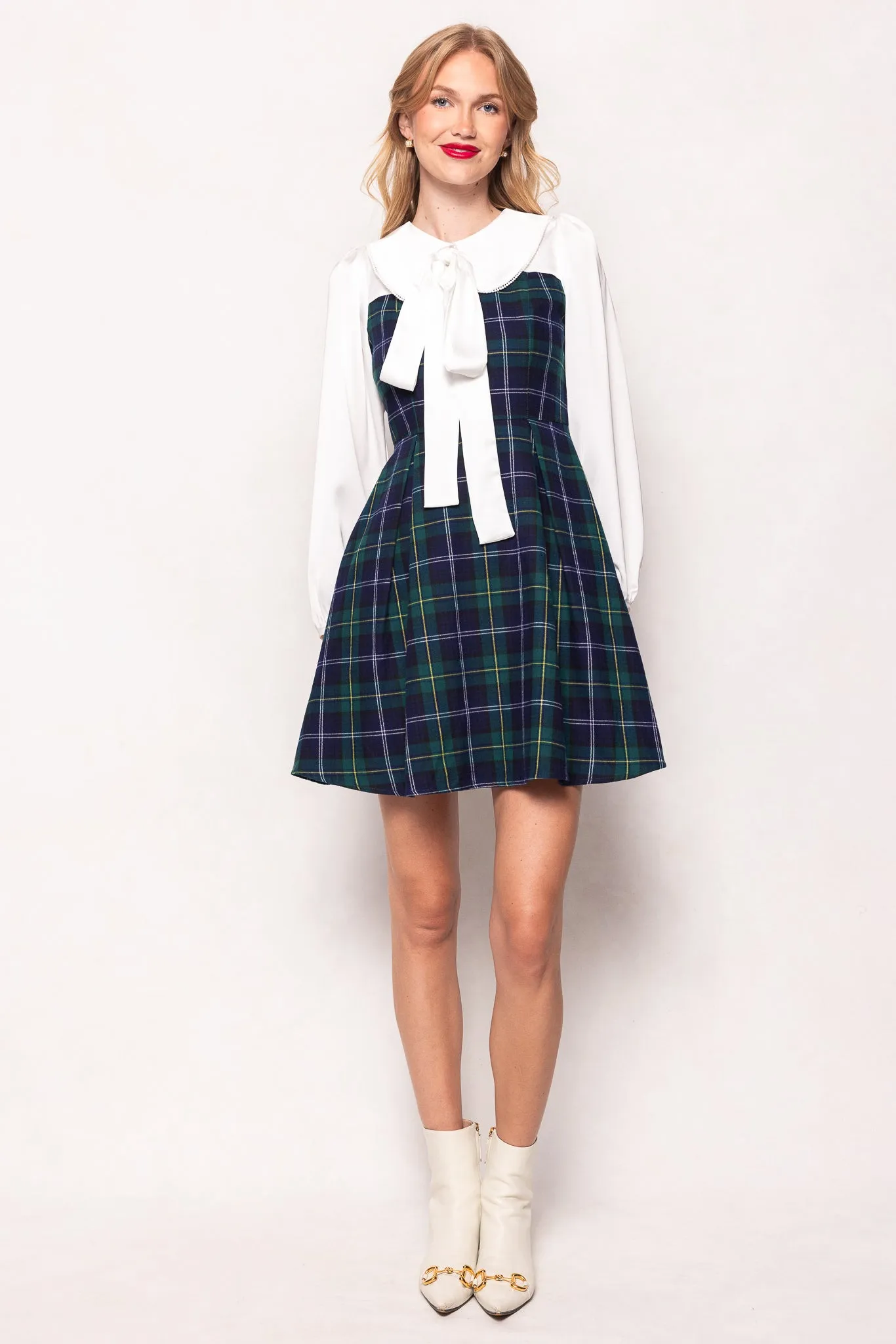 Tawny Dress in Nocturne Plaid sold by Ivy City Co