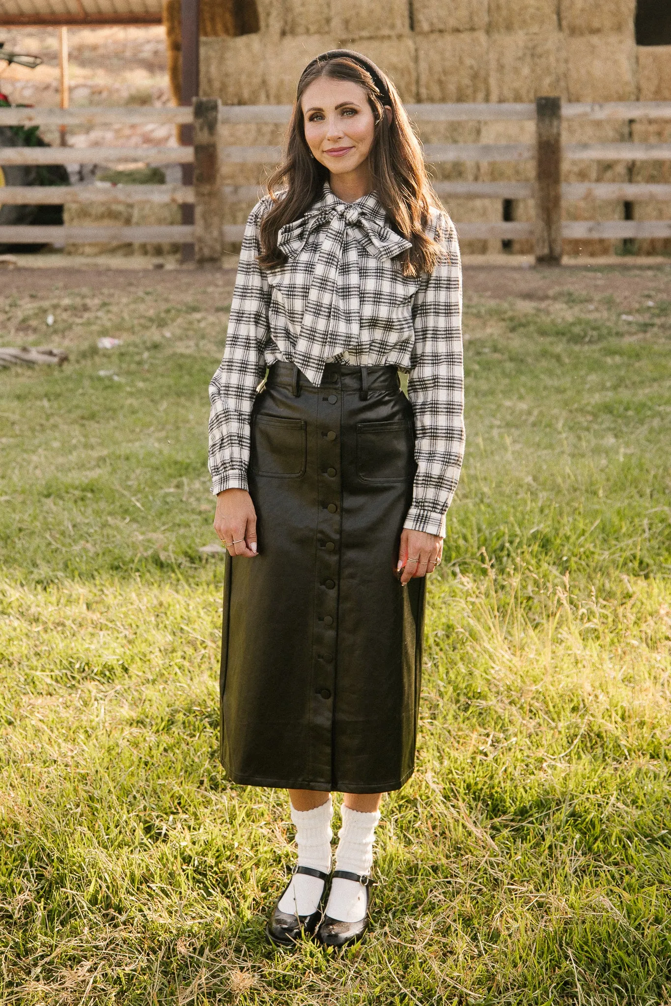 Genevieve Blouse in Plaid - FINAL SALE sold by Ivy City Co product image thumbnail 2