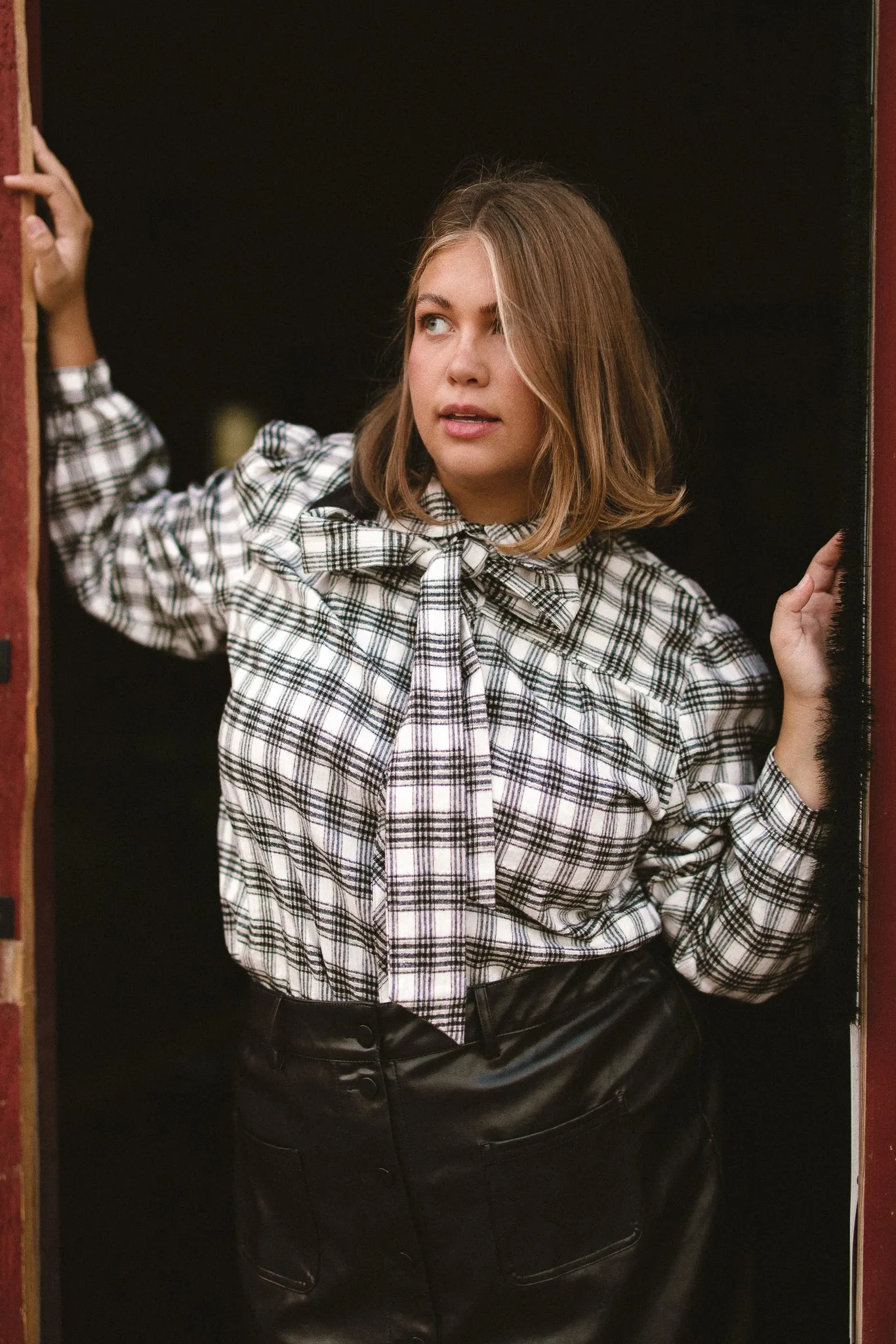 Genevieve Blouse in Plaid - FINAL SALE sold by Ivy City Co product image thumbnail 4