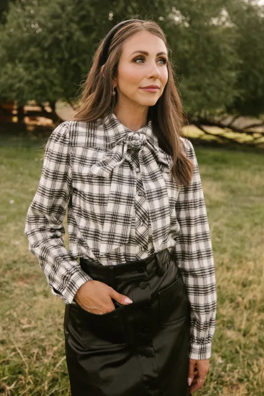 Genevieve Blouse in Plaid - FINAL SALE sold by Ivy City Co