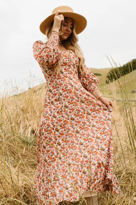 Maya Dress in Fall Floral - FINAL SALE sold by Ivy City Co