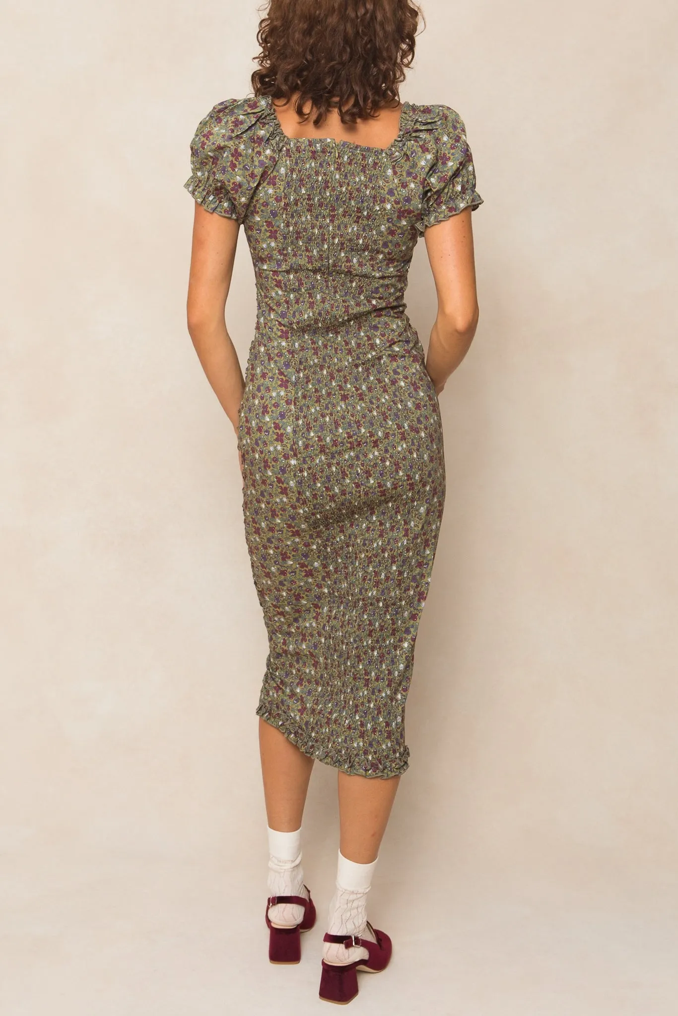 Vivi Dress in Green Floral - FINAL SALE sold by Ivy City Co product image thumbnail 3
