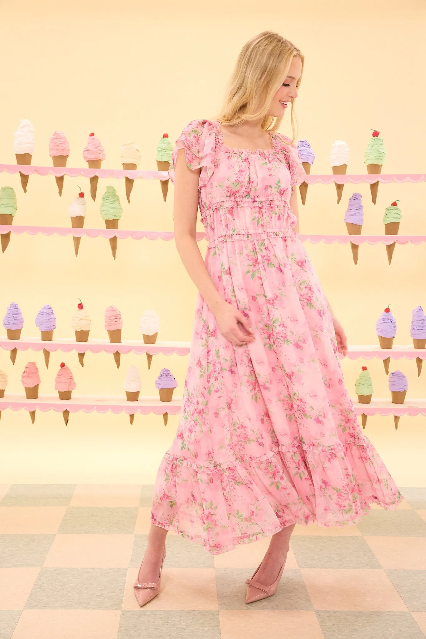 Juliana Dress in Rose Trance sold by Ivy City Co