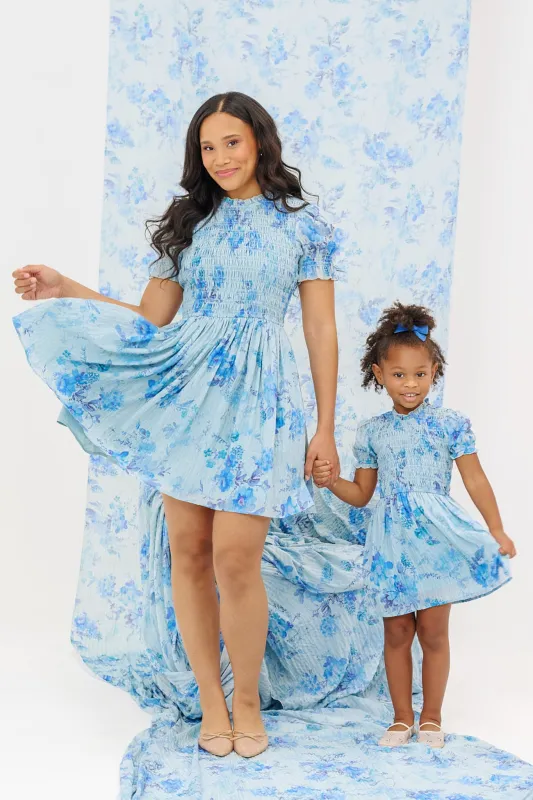 Flynn Dress in Aquarelle Fleur sold by Ivy City Co