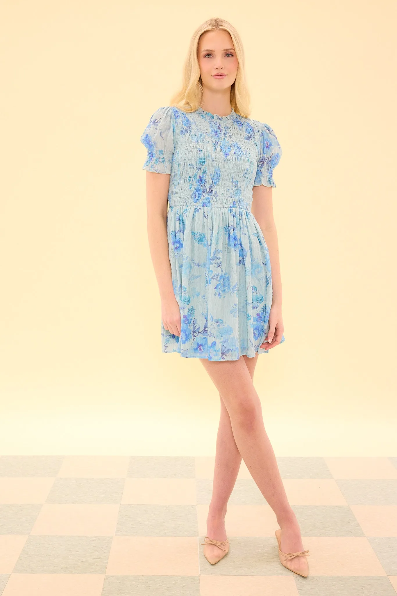 Flynn Dress in Aquarelle Fleur sold by Ivy City Co product image thumbnail 3