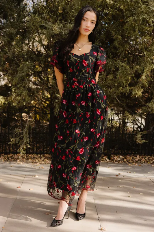 Flora Dress in Romantic Roses made by Ivy City Co