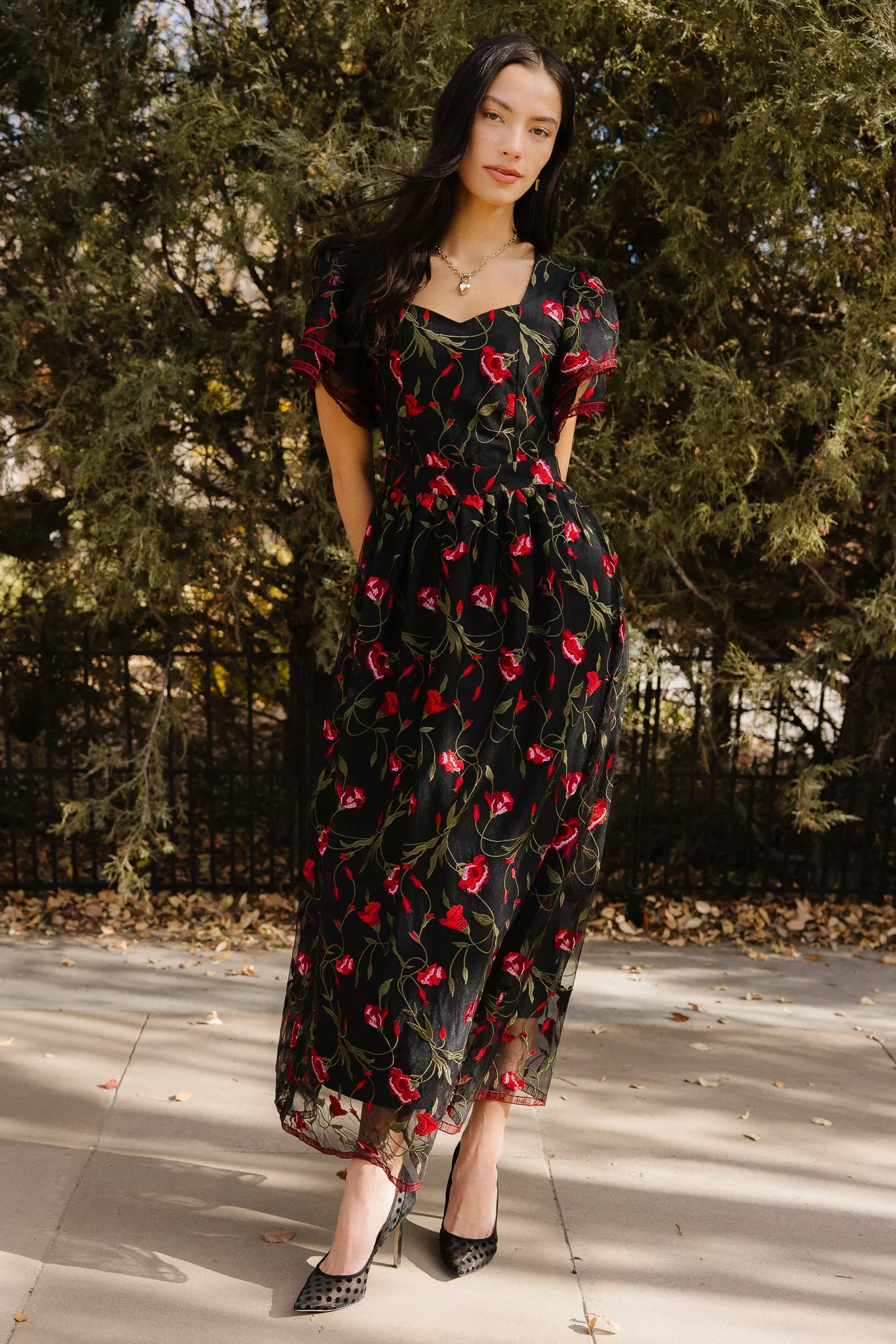 Flora Dress in Romantic Roses sold by Ivy City Co