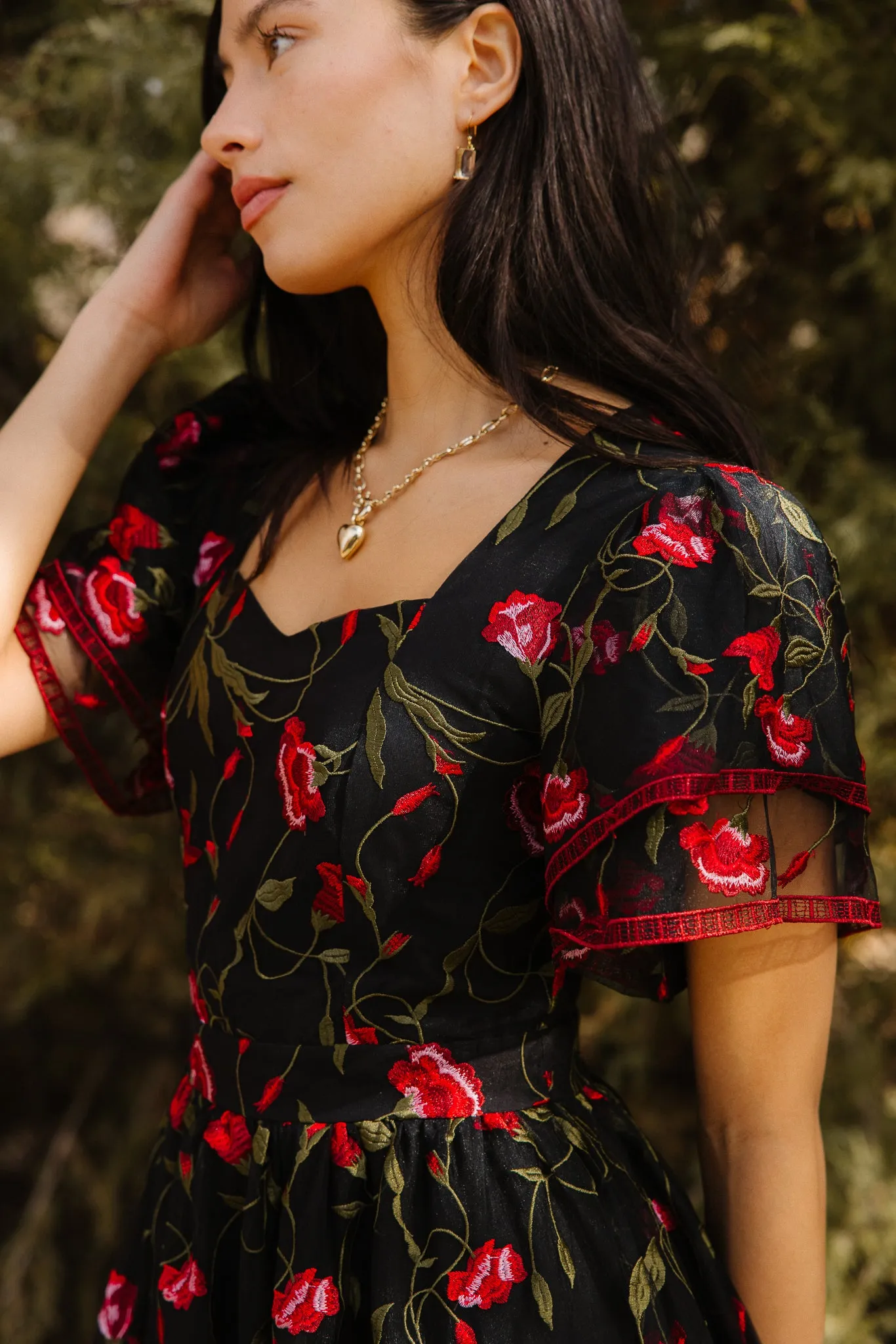 Flora Dress in Romantic Roses sold by Ivy City Co product image thumbnail 2