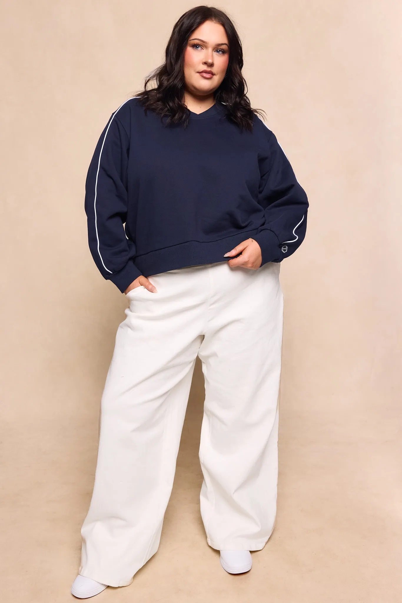 Kinsley Sweatshirt in Navy sold by Ivy City Co product image thumbnail 5