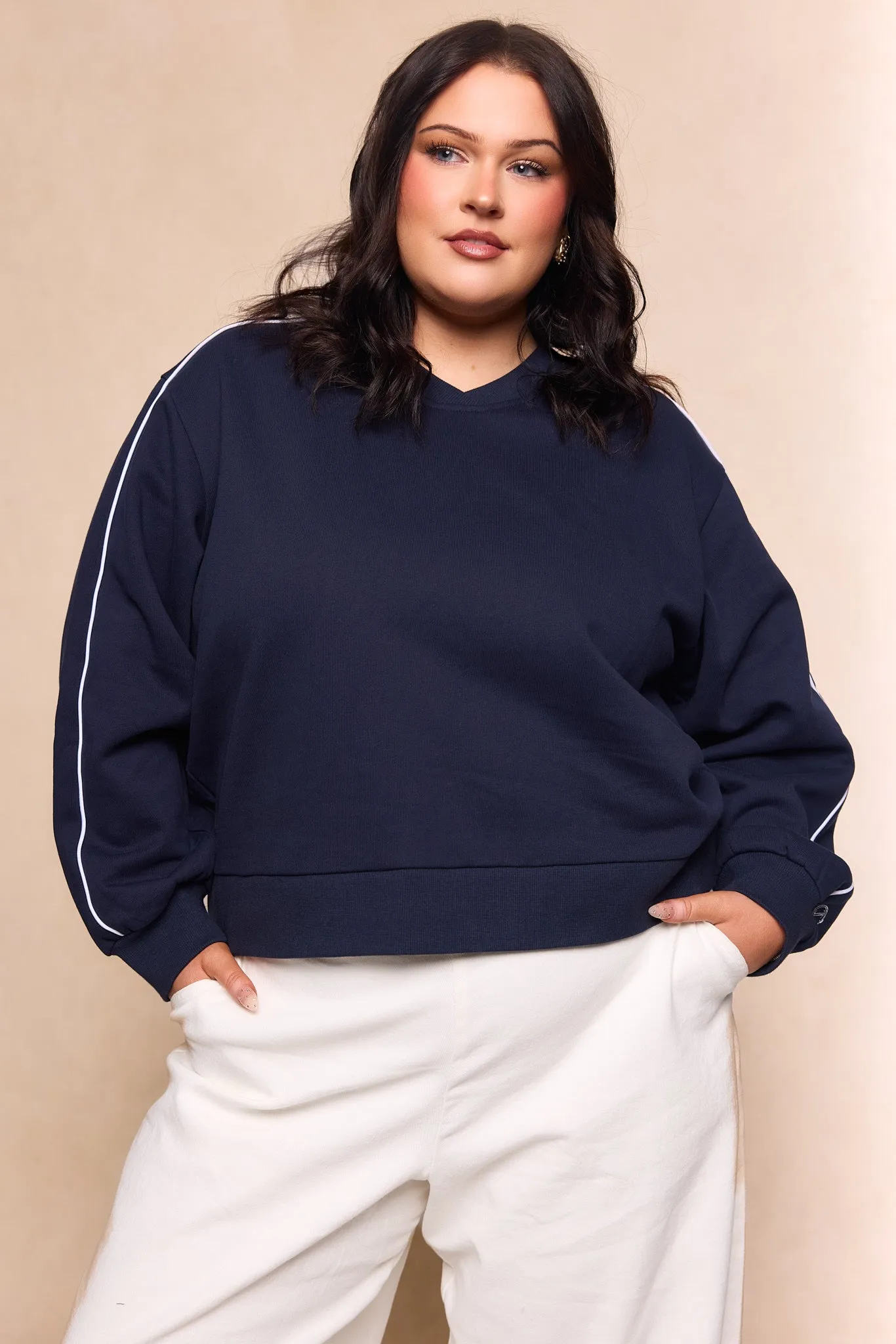 Kinsley Sweatshirt in Navy sold by Ivy City Co product image thumbnail 3