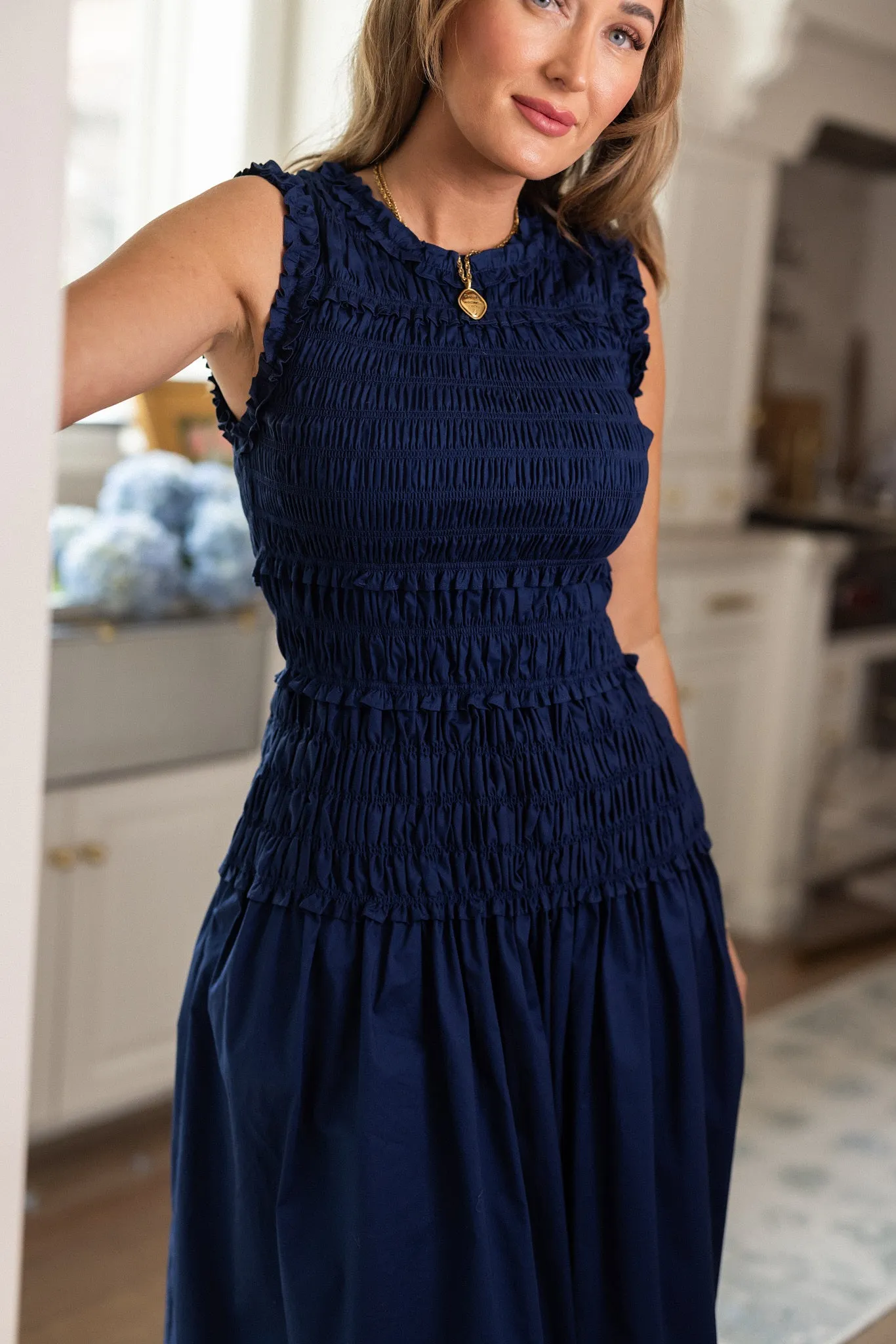 Simone Dress in Navy sold by Ivy City Co product image thumbnail 4