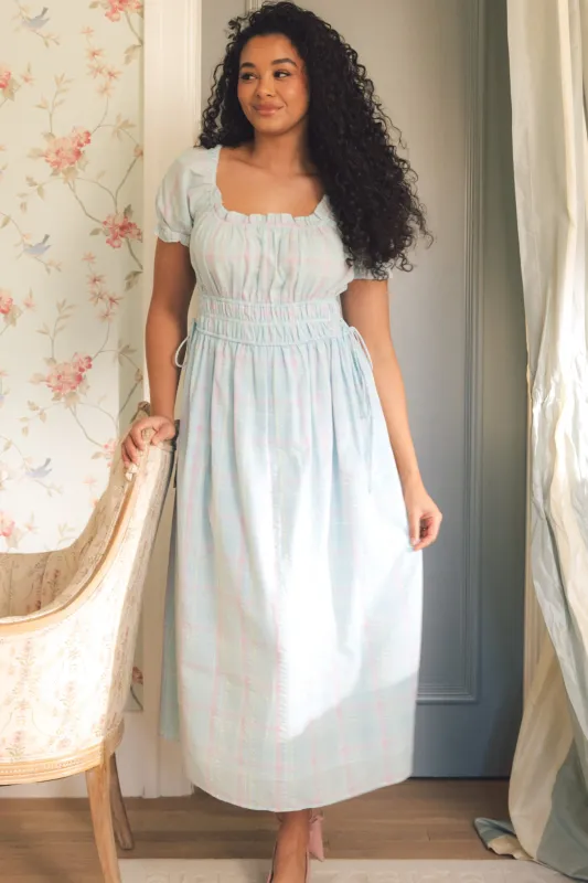 Thalia Dress in Pastel Plaid sold by Ivy City Co