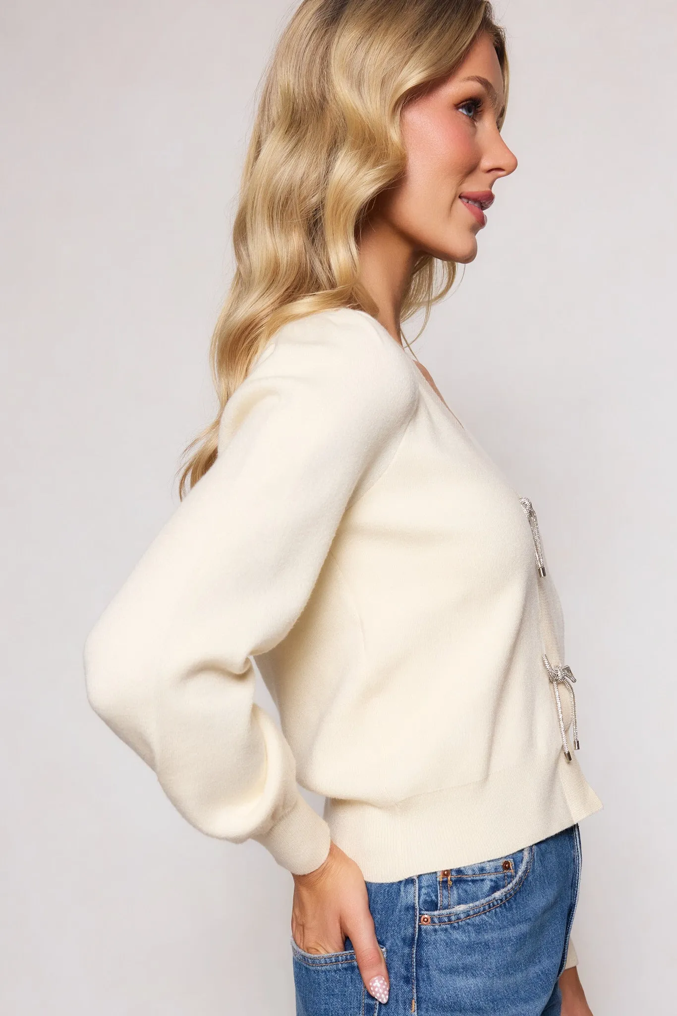Illyria Sweater in Cream sold by Ivy City Co product image thumbnail 3