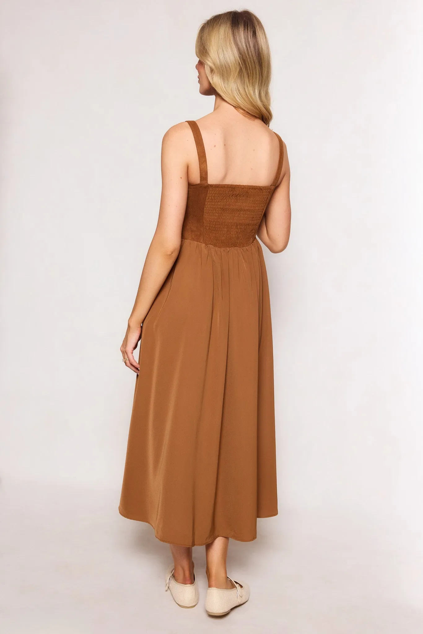 Roma Dress in Tan sold by Ivy City Co product image thumbnail 5