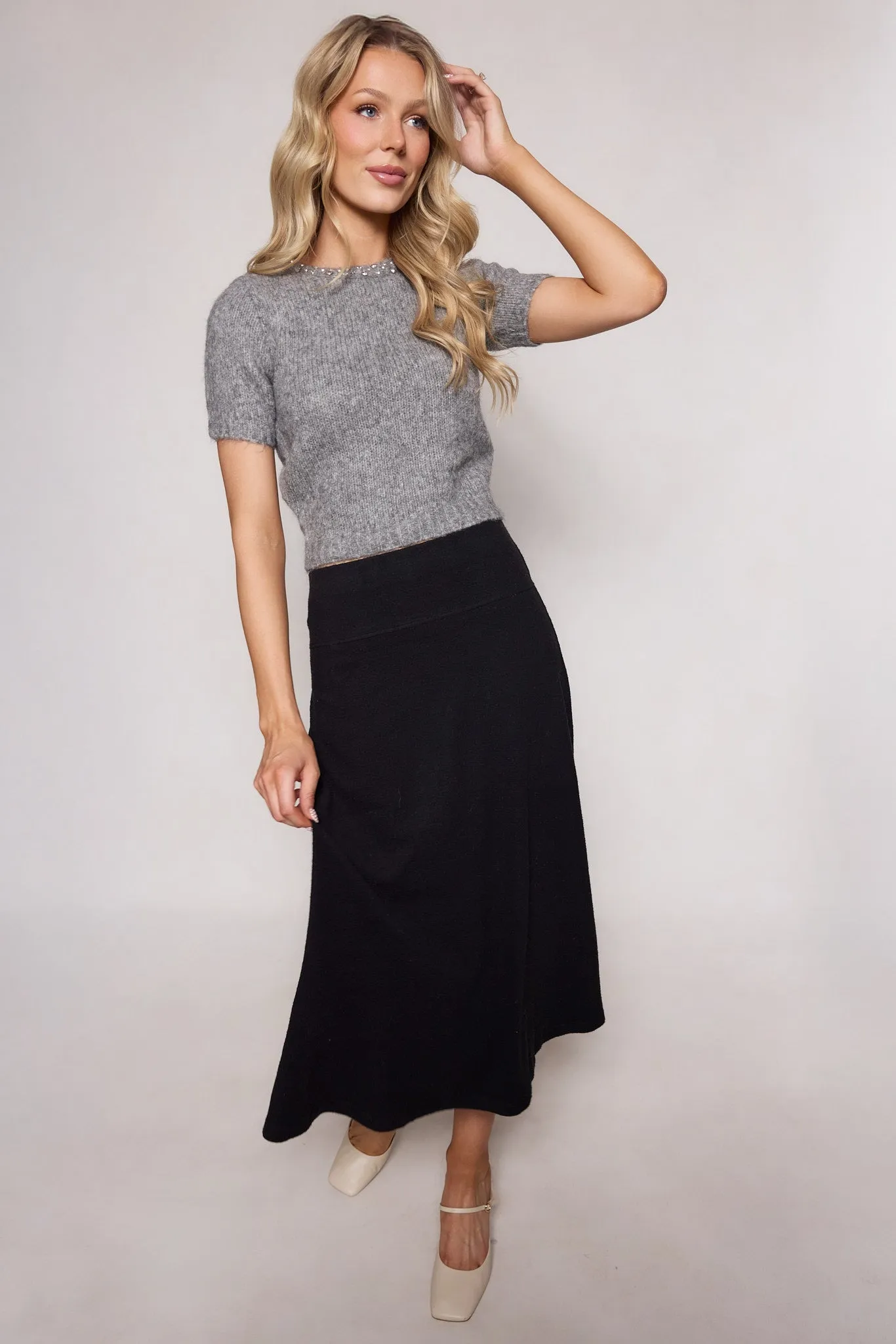 Tenley Skirt in Black sold by Ivy City Co