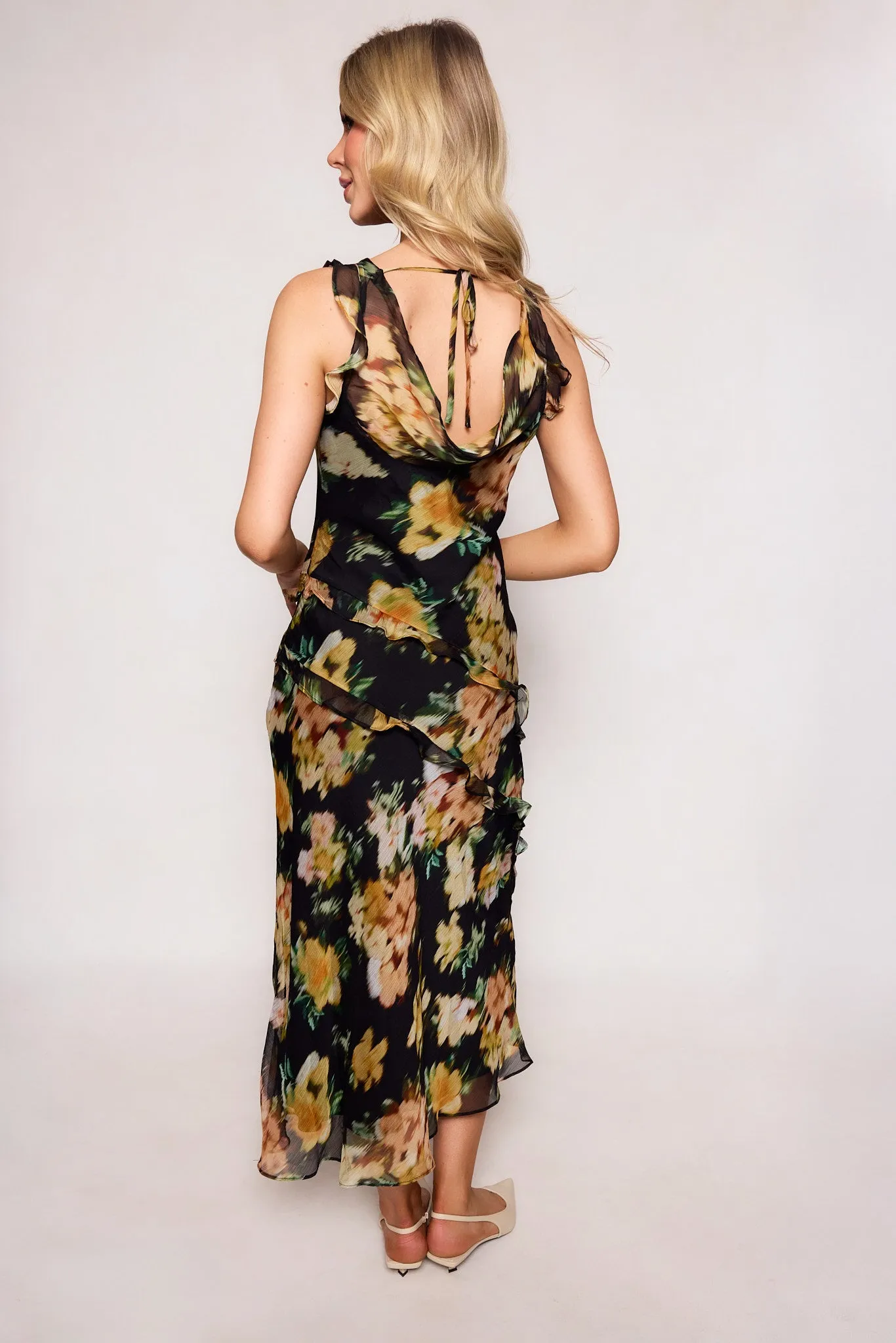 Alinta Dress in Black Floral sold by Ivy City Co product image thumbnail 4