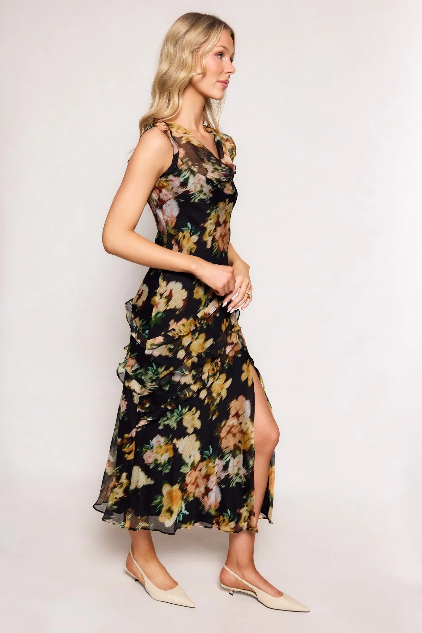 Alinta Dress in Black Floral sold by Ivy City Co product image thumbnail 2