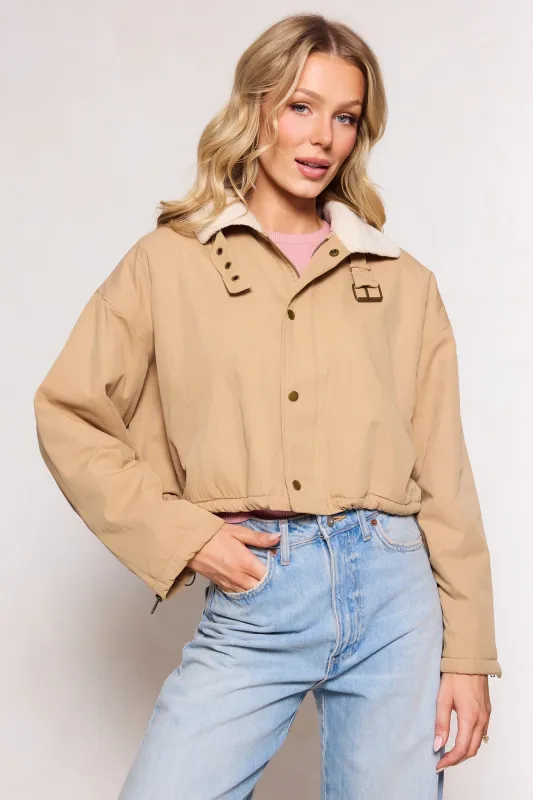 Marleigh Jacket in Tan made by Ivy City Co