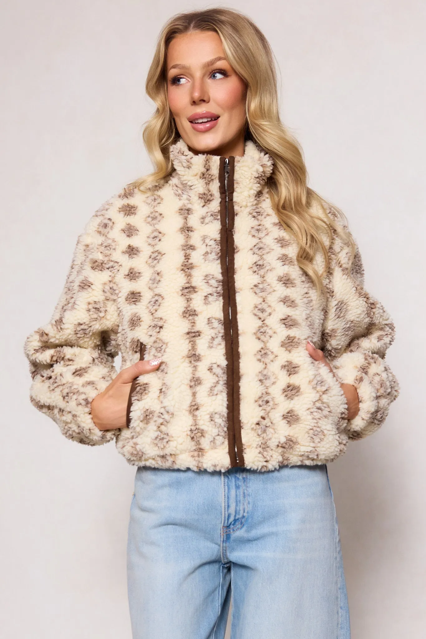 Theodore Jacket in Tan & White sold by Ivy City Co