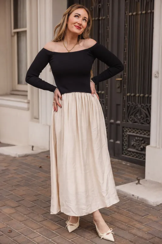 Samara Dress in Black & White made by Ivy City Co
