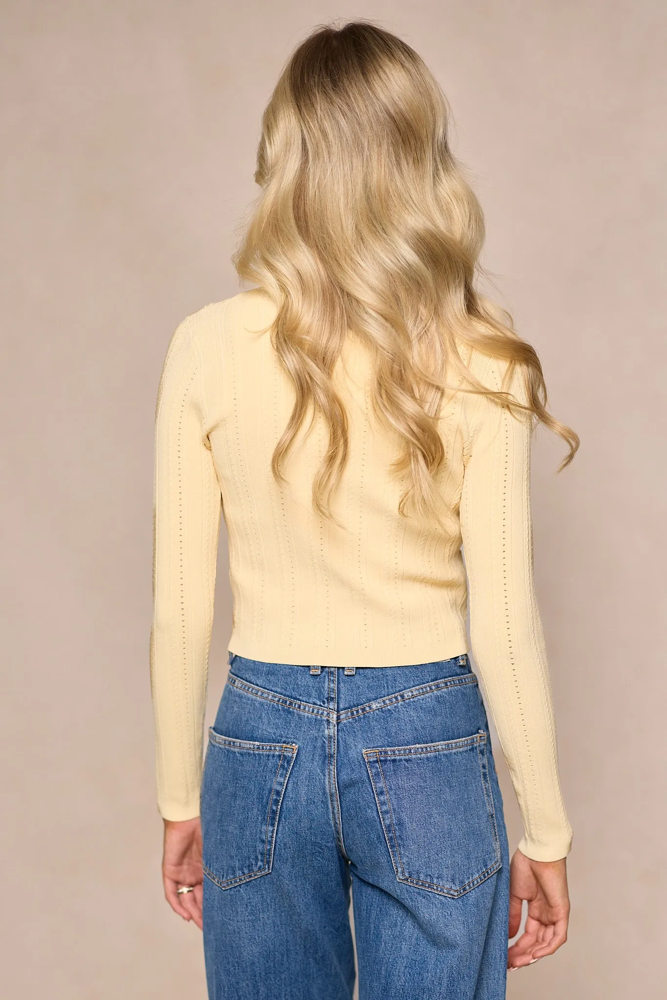 Kali Cardigan in Butter Yellow sold by Ivy City Co product image thumbnail 5