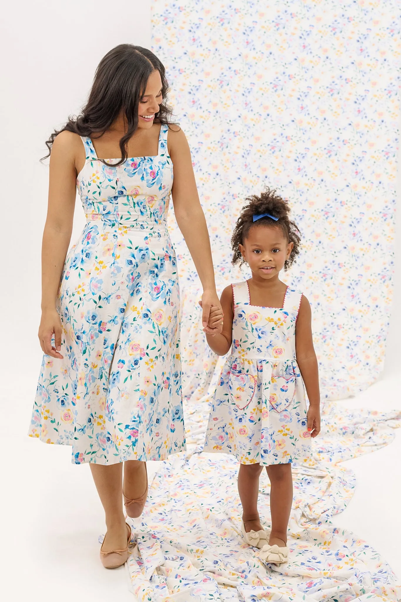 Petal Dress in Blue Bouquet sold by Ivy City Co product image thumbnail 4