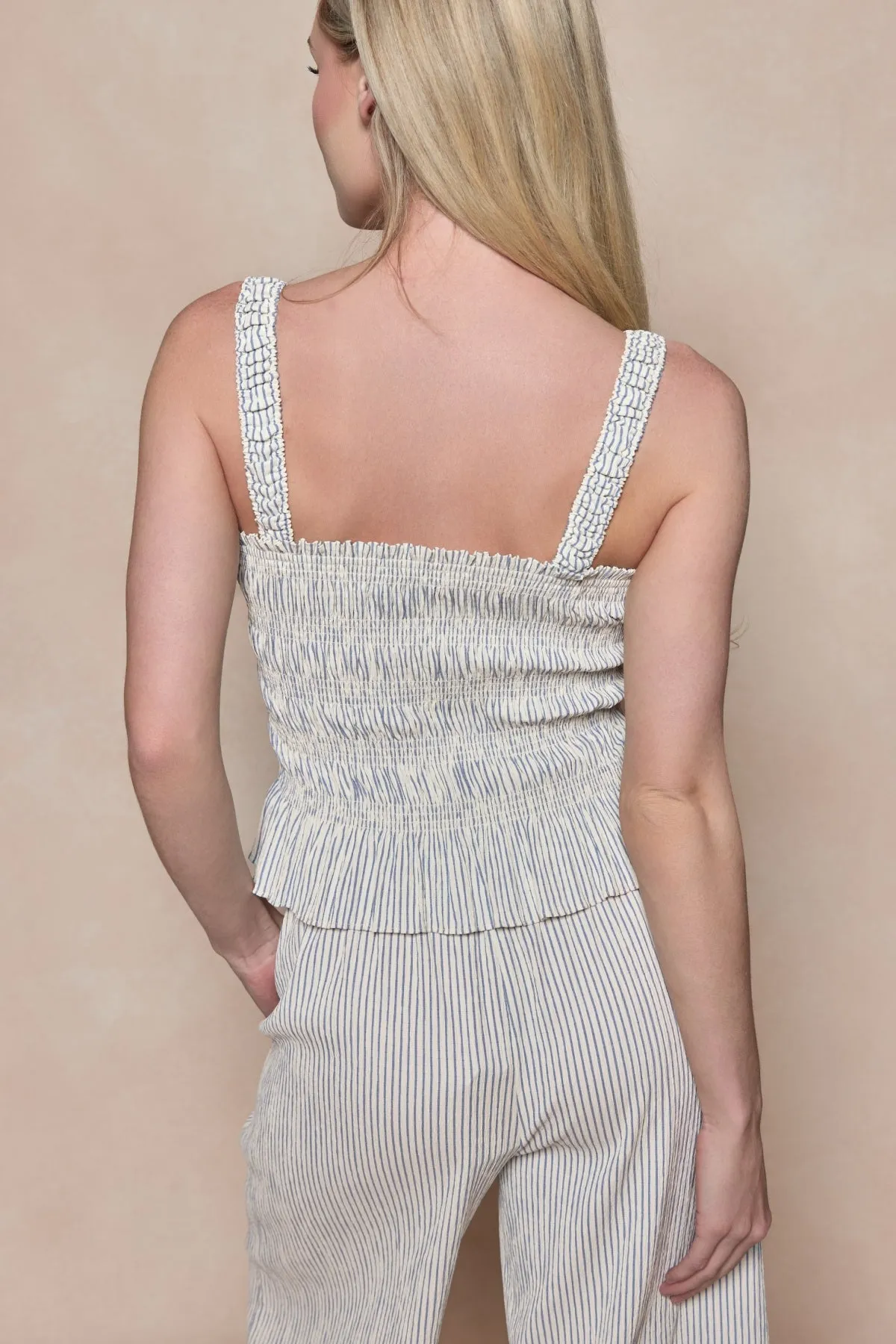 Harley Top in Blue & White Pinstripe sold by Ivy City Co product image thumbnail 4