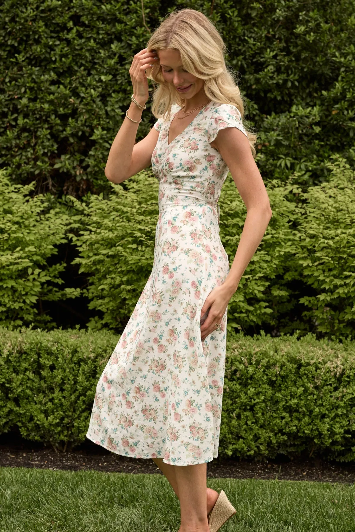 Fiona Dress in Countryside Peony Blossom sold by Ivy City Co product image thumbnail 3