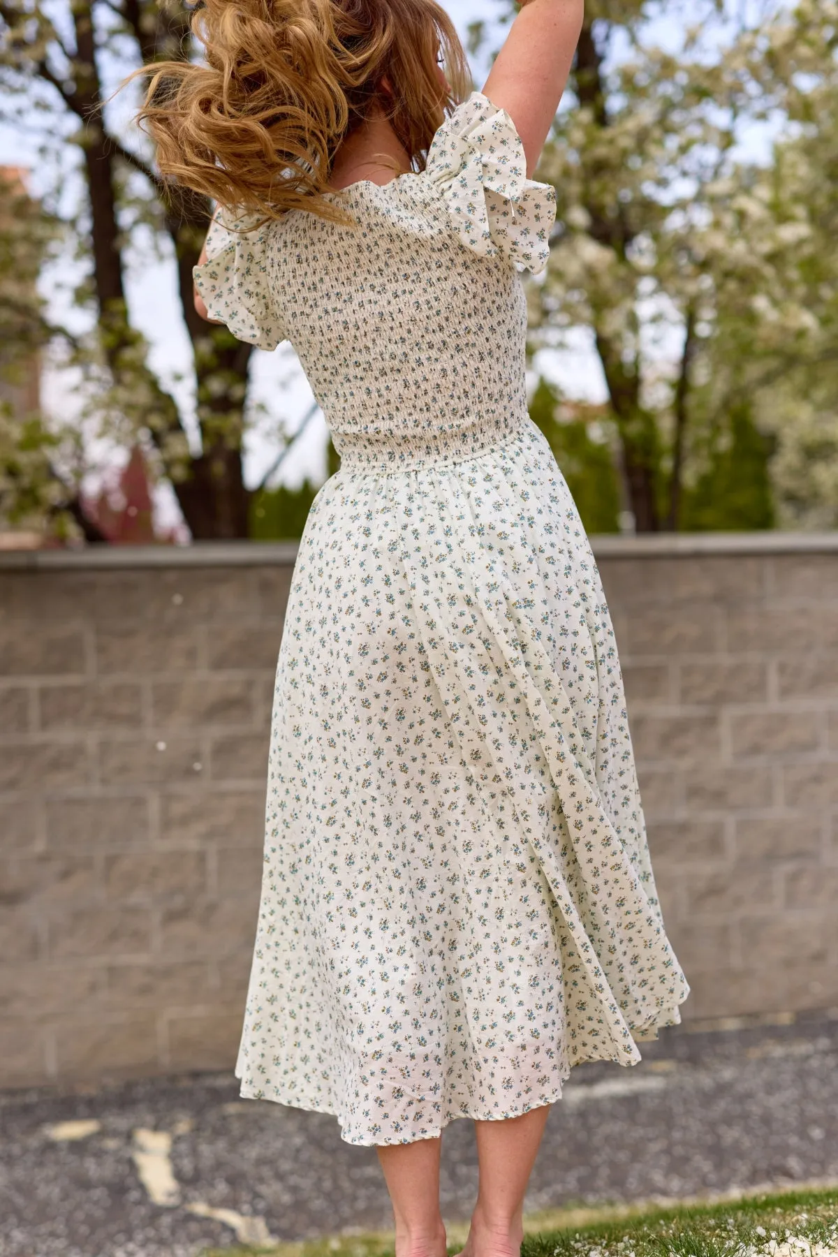 Hattie Dress in Madeline Blue sold by Ivy City Co product image thumbnail 3