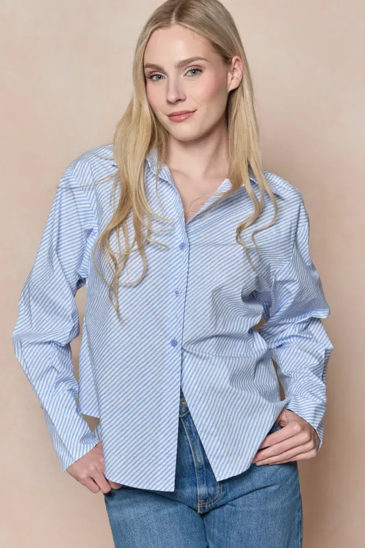 Oriana Top in Blue made by Ivy City Co