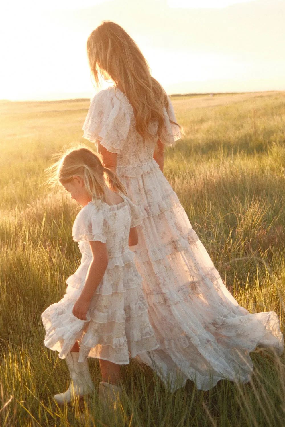 Winnie Dress in Bright White Wispy Wildflower sold by Ivy City Co product image thumbnail 2