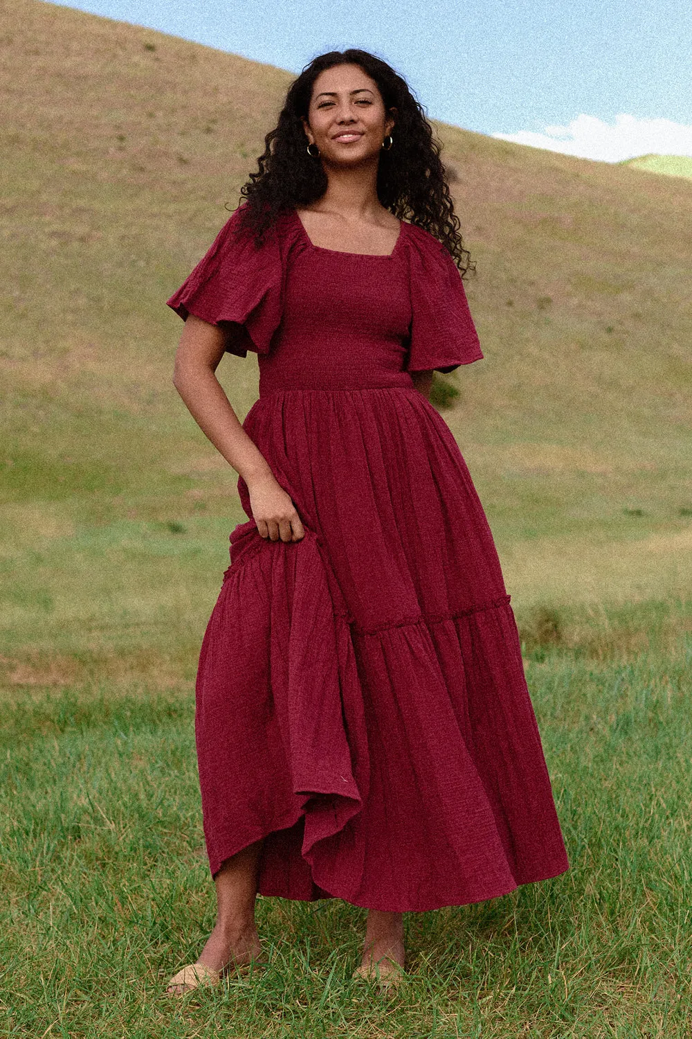 Lennon Maxi Dress in Wildberry sold by Ivy City Co product image thumbnail 3