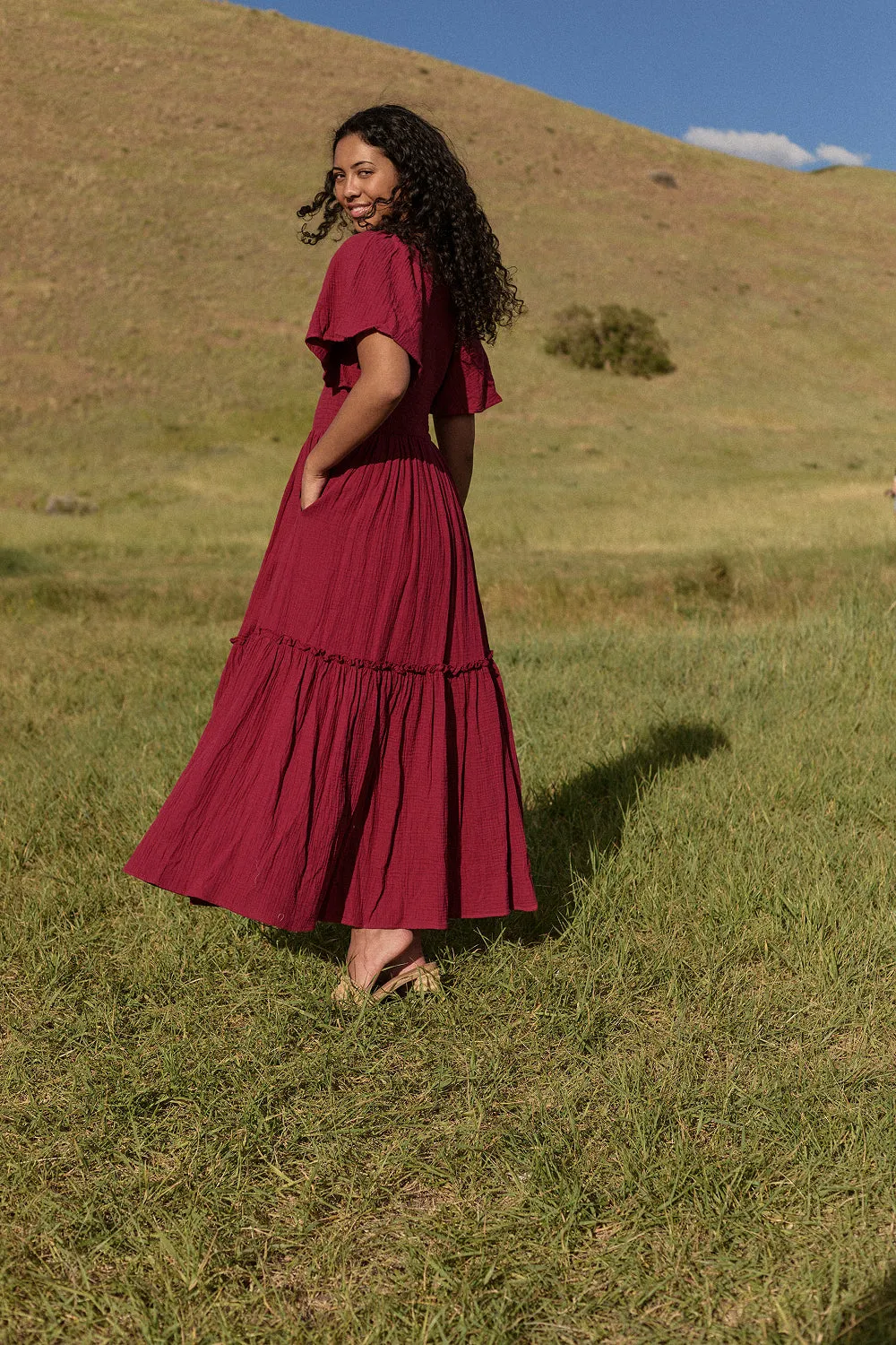 Lennon Maxi Dress in Wildberry sold by Ivy City Co product image thumbnail 2
