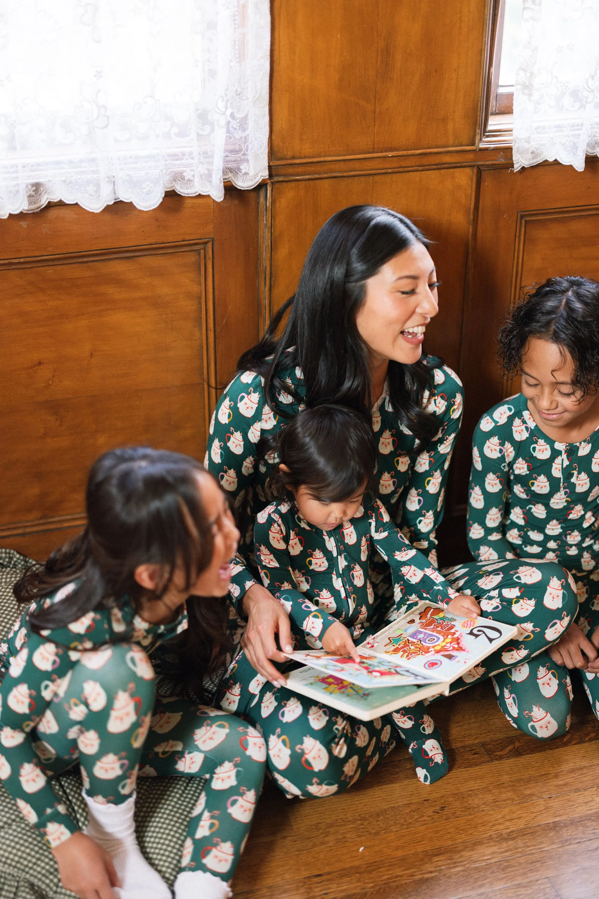 So Soft Henley Pajama Set in Very Merry Santa sold by Ivy City Co product image thumbnail 3