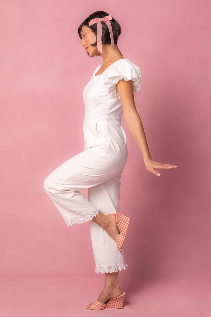 Dahlia Jumpsuit in White - FINAL SALE sold by Ivy City Co product image thumbnail 4